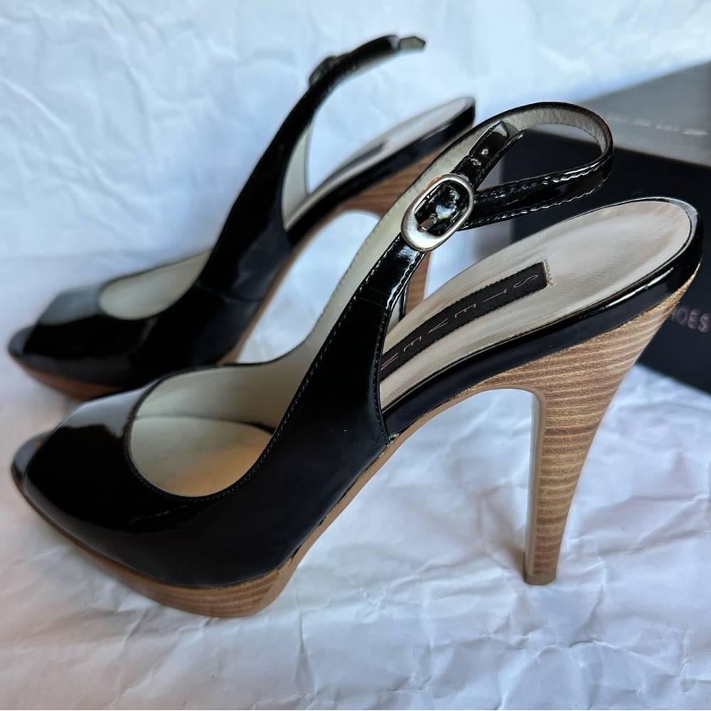 Steven by Steve Madden Black Patent Heels